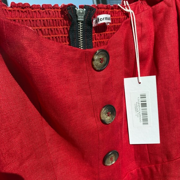 Reformation NWT Augusta Top Cherry - Picture 5 of 6